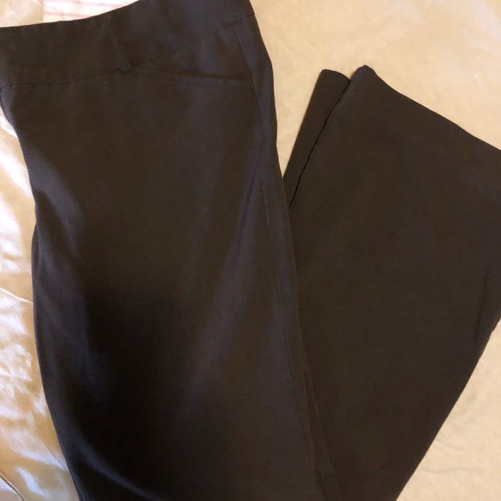 Brown boot cut slacks